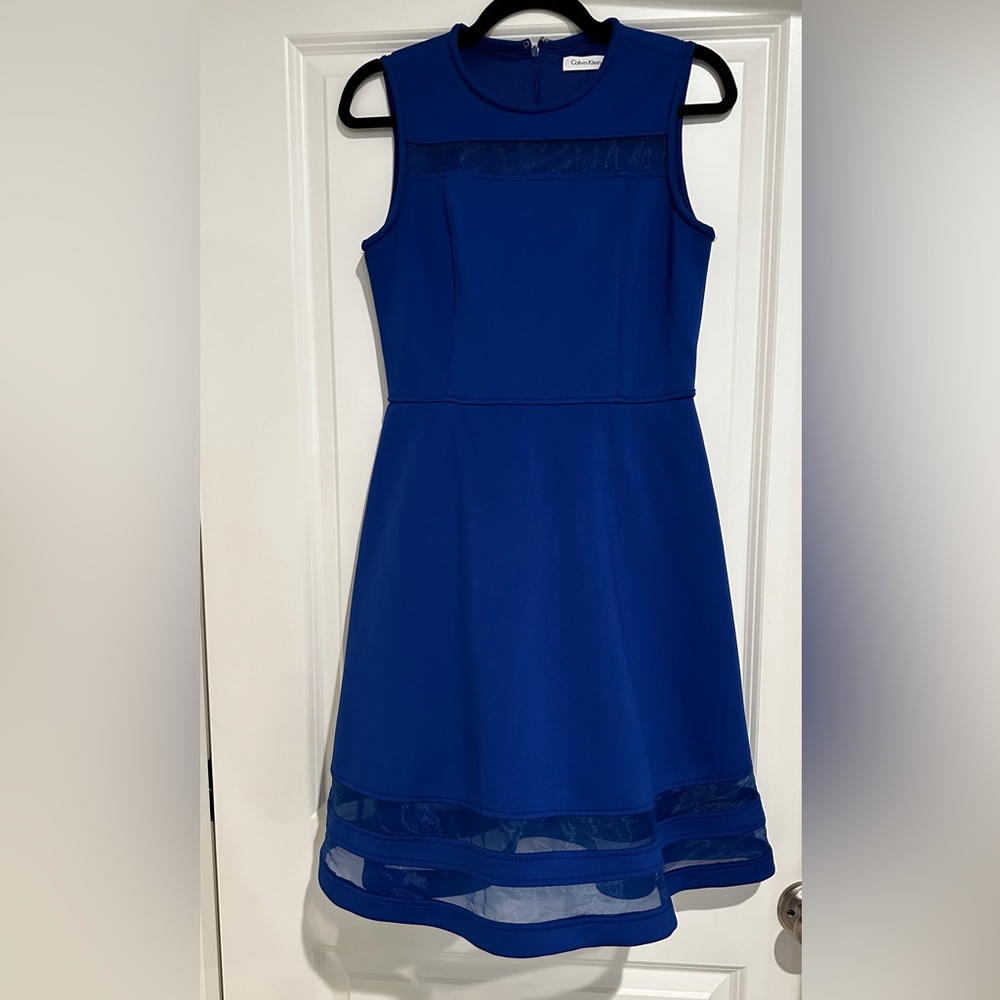 Calvin Klein royal blue dress